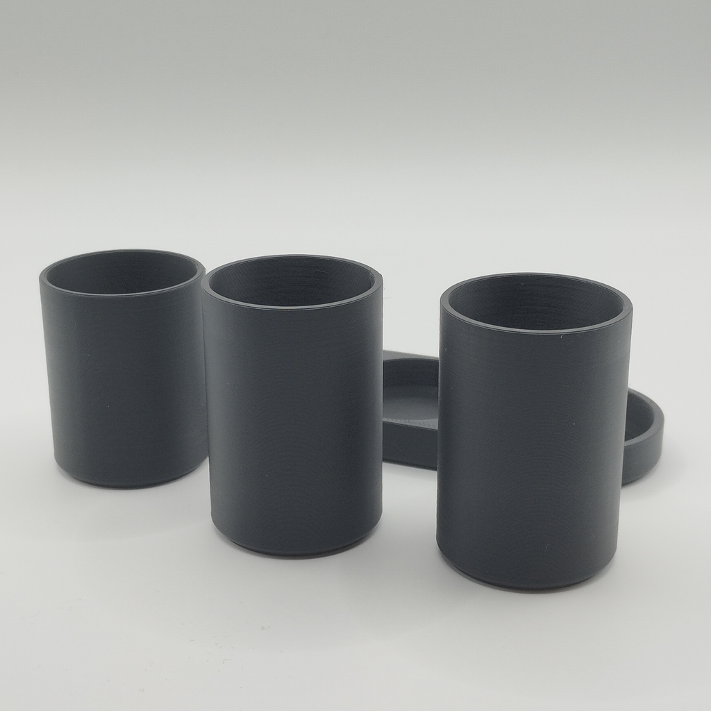 Diseño de Juego de Soporte para Cepillo de Dientes con 3 Tazas