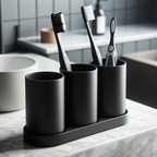 Diseño de Juego de Soporte para Cepillo de Dientes con 3 Tazas