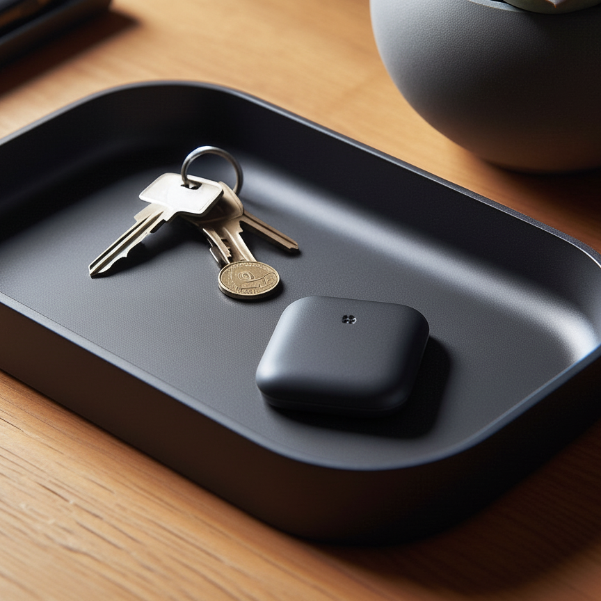 Bandeja rectangular moderna para llaves