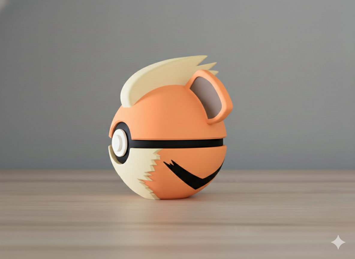 Poket-Ball Coleccionable de Growlithe